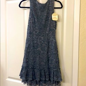 Brand new gray lace dress